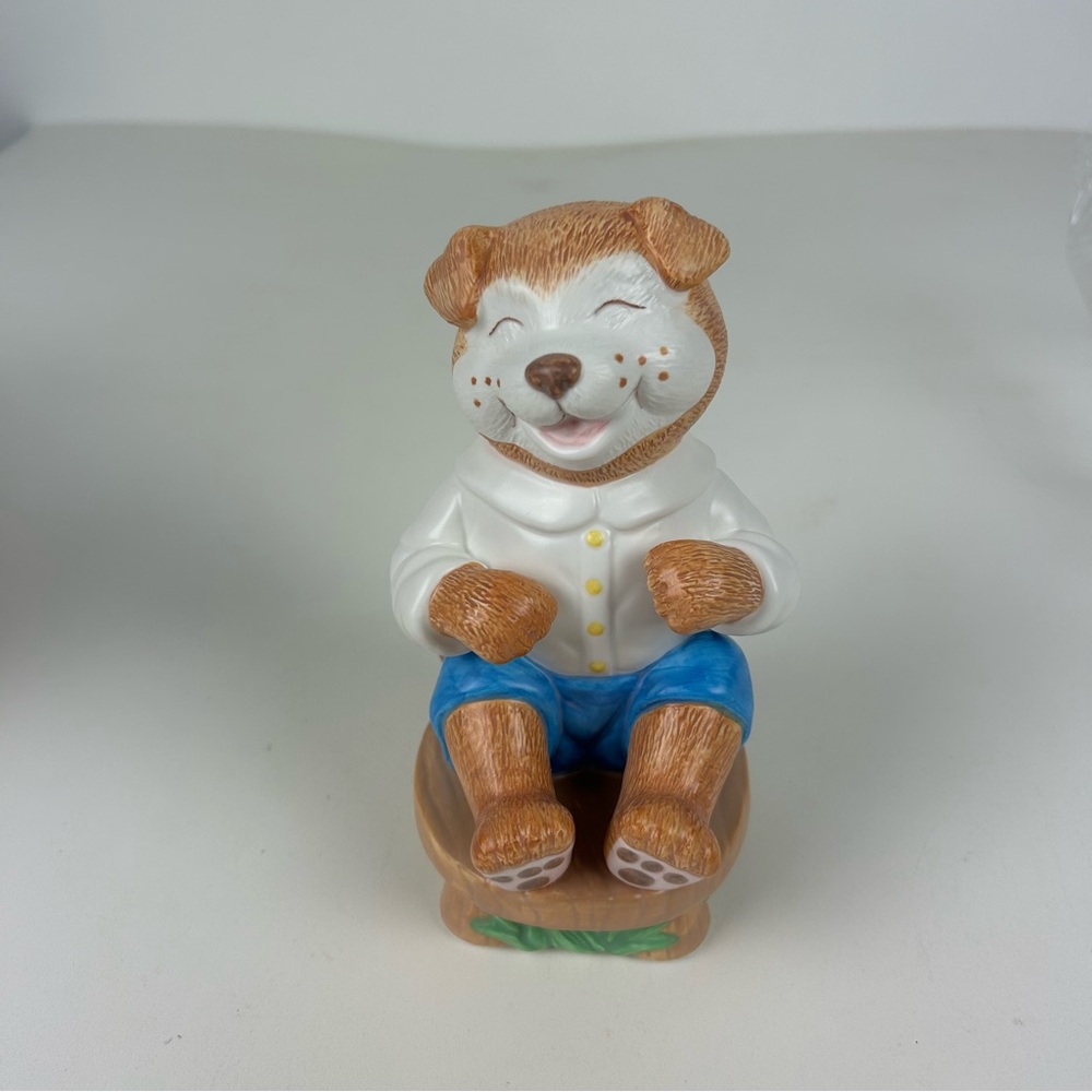 VTG ’02 NIB Avon Nursery Rhyme Collection Bank “Little Dog Laughed to see ...”